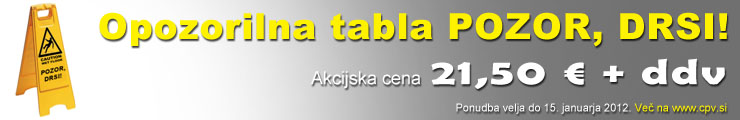 Opozorilna tabla POZOR DRSI
